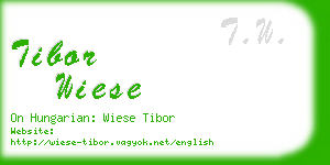 tibor wiese business card